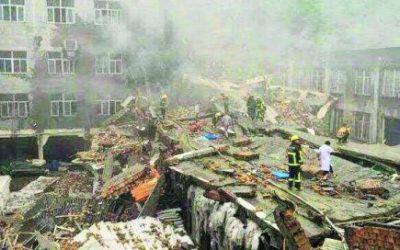 El derrumbe de la fábrica de zapatos Jieyu (China) se lleva la vida de 14 personas y deja a más de 30 heridas
