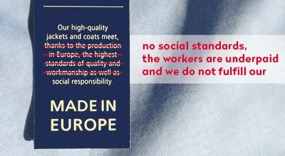 Un informe relaciona la etiqueta ‘Made in Europe’ con maquilas de calzado y ropa en suelo europeo