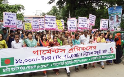 Vergonzoso nuevo salario mínimo anunciado en Bangladesh
