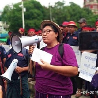 Sindicalista arrestada en Myanmar