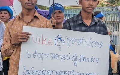 Grupos de derechos humanos piden a Nike que presione a su proveedor Ramatex para que repare los abusos cometidos en su cadena de suministro en Camboya